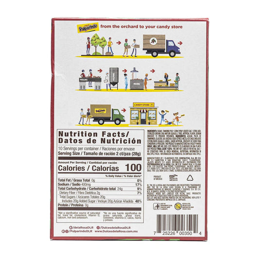 De La Rosa Pulparindo Extra Picante | 20ct, Box
