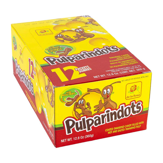 De La Rosa Pulparindo-Dots Amarillo | 12ct, Box