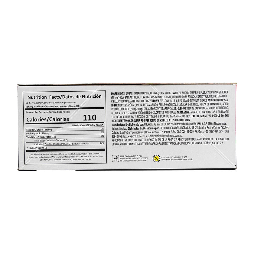 De La Rosa Pulparindo-Dots Extra Picante | 12ct, Box